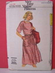 9723 VOG EZ STRETCH KNIT SS FLARE DRESS PATTERN 12